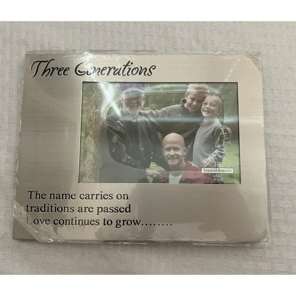 Generational Picture Frame Color: Silver Tone Fits 4